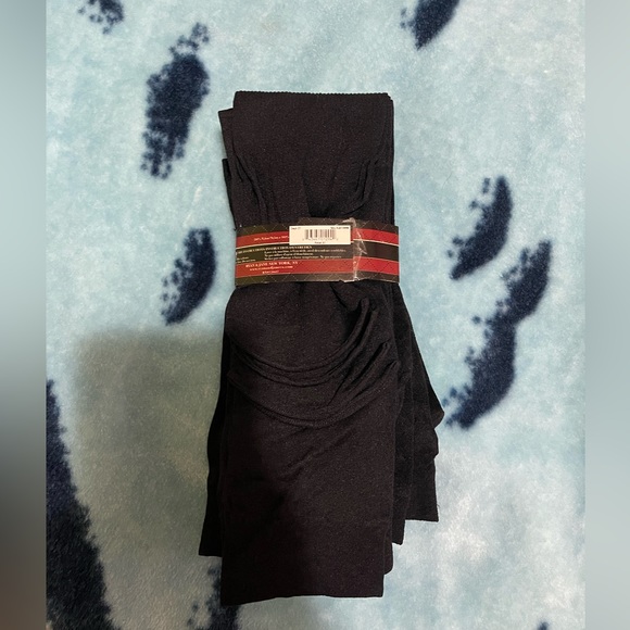 5 pair of black long trouser knee high socks - Picture 2 of 3